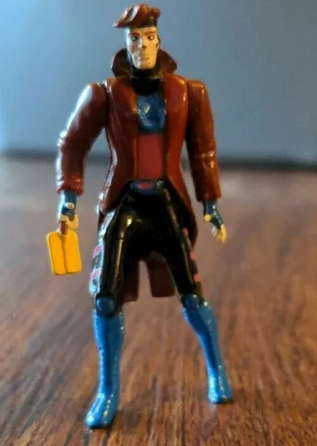 Marvel X-Men Steel Mutants GAMBIT 2.5" Die Cast Figure ToyBiz 1994