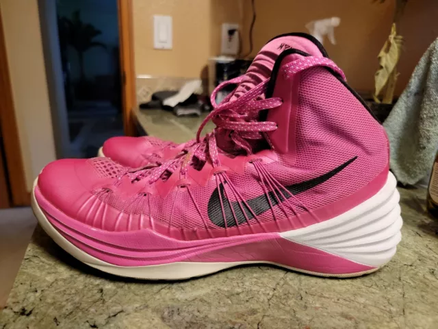 Nike Hyperdunk 2013 Think Pink Kay Yow Fight Cancer 599537-601 Sz 11.5