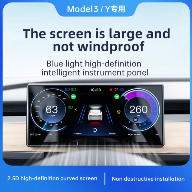 8.9inch Head Up Display Dashboard Screen Car Accessories for Tesla Model 3 / Y