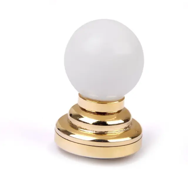 Doll House Miniature LED Globe White Ceiling Light Lighting Battery Operated 5