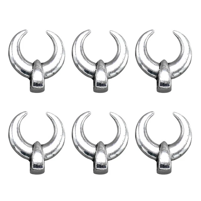 100 stücke Legierung Ox Hörner Anhänger Charme DIY Schmuckherstellung Zubehör