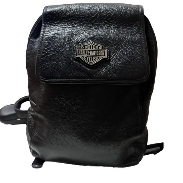 Harley-Davidson B&S Leather Backpack w/ Pockets - Silverado 99678-SILVER, Harley  Davidson - Walmart.com