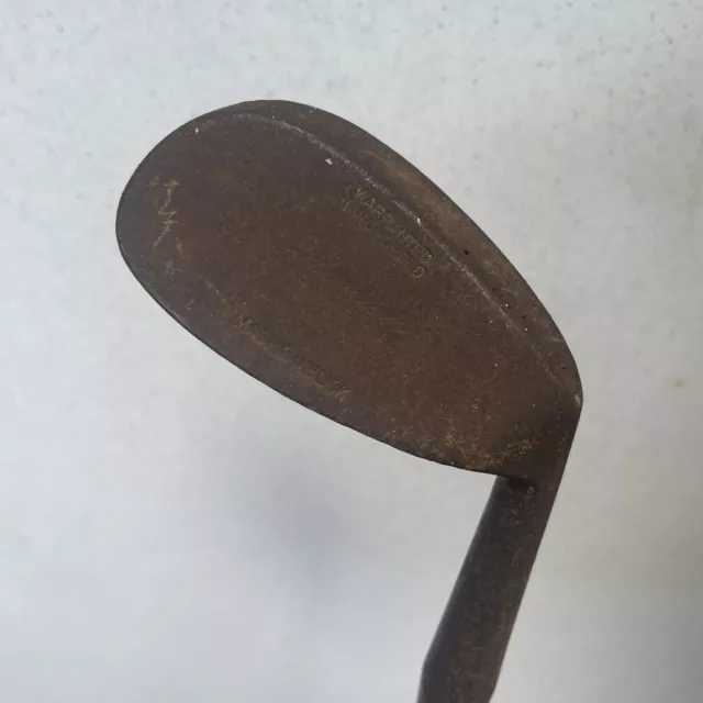 Antique Vtg 35” Early MASHIE NIBLICK 6 Hickory Shaft Golf Club Iron Hand Forged