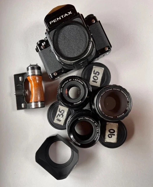 Pentax 67 KIT with SMC 105mm F2.4 + 90 & 135mm lenses