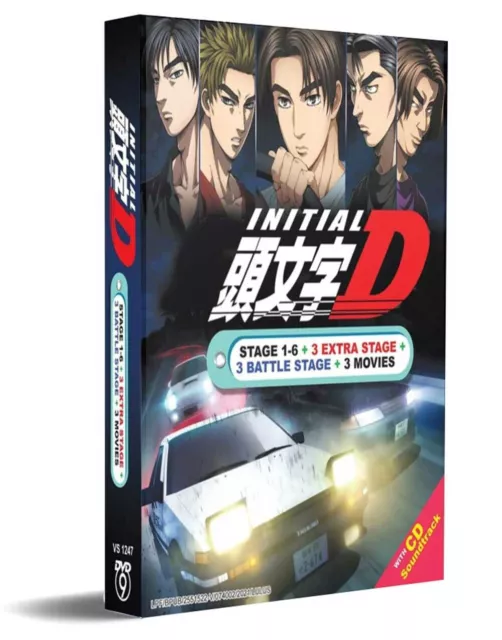 Initial D Season 1-6 + 3 Extra Stage Complete Series Collection English Subtitle