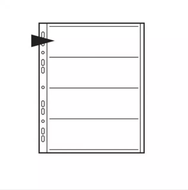 Kenro 120mm Acetate Negative File Pages Pack of 25 KNF10