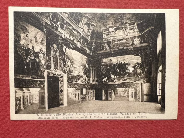 Cartolina - R. Istituto delle Rosine - Savigliano - Palazzo Ex Taffini - 1940