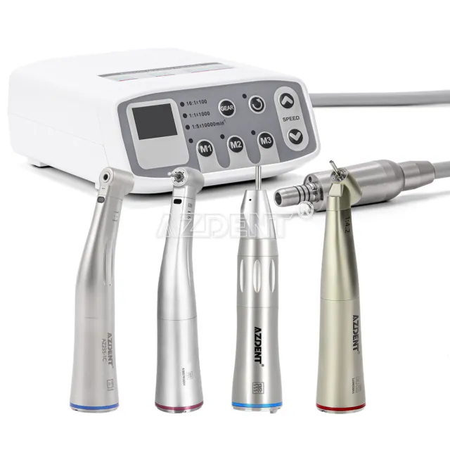 Micromotore elettrico brushless LED dentale 1:5 1:1 1:4.2 Fibra ottica Contraangolo