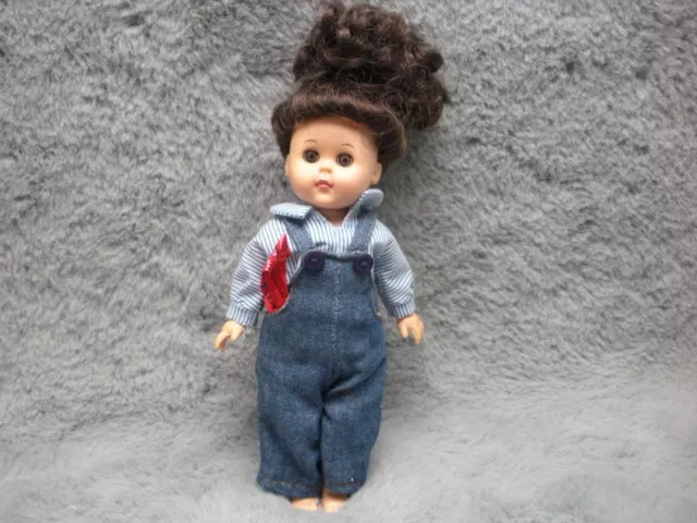 Vogue Ginny 80s Doll Sleepy Eyes Rooted Hair Posable Denim Overalls