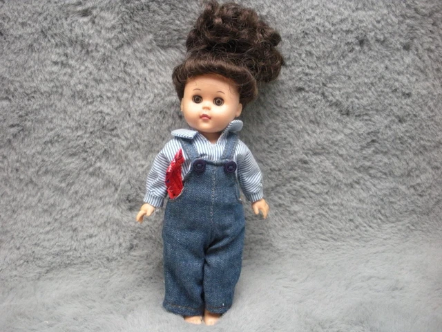 Vogue Ginny 80s Doll Sleepy Eyes Rooted Hair Posable Denim Overalls