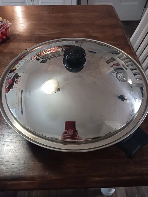 Saladmaster TP304S Surgical Stainless Steel 7 Qt Wok Skillet RARE Five Star 15" Saladmaster TP304S Surgical Stainless Steel 7 Qt Wok Skillet RARE Five Star 15"