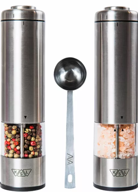 KSL Electric Salt and Pepper Grinder Set (Automatic Adj...