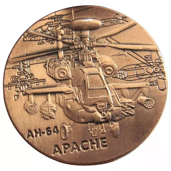 U.S. Army AH-64 Apache Attack Helicopter Challenge Coin