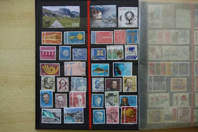 Schönes Briefmarken Lot Konvolut und Sammlung Schweiz im Album