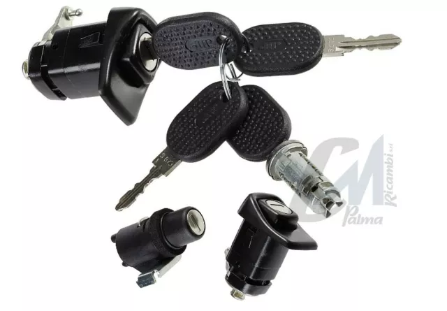 KIT PORTE AVVIAMENTO COFANO MIRAGLIO 85/104 COMPLETO DI CHIAVI FIAT PANDA 1a SER