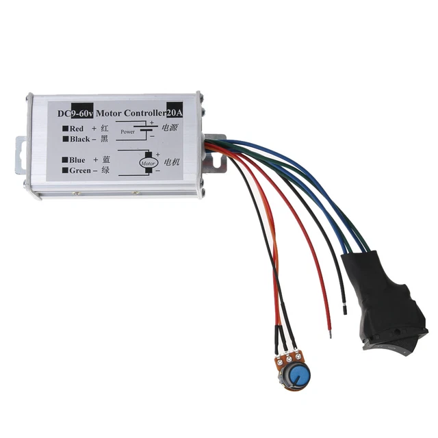 REVERSIBLE DC SPEED Controller 12V24V36V48V60V Motor Driver PWM ...