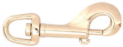Bolt Snap 5/8" D X 3-1/2" L Nickel-Plated Zinc 80 lb Nickel-Plated