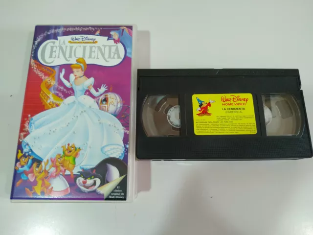 LA CENICIENTA CINDERELLA LOS CLASICOS Walt Disney - VHS Cinta Español