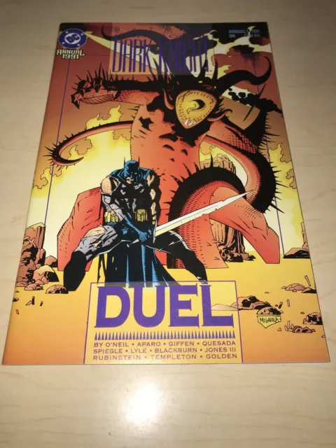 BATMAN Legends of The Dark Knight Annual #1 (-9.8) DC COMICS/1991/Duel