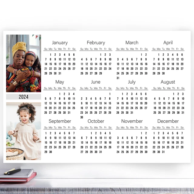 2024 FULL YEAR Wall Planner Single Piece Calendar Event Planner Home ...