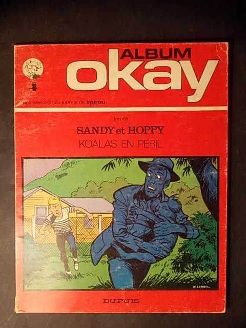 LAMBIL OKAY 4 Sandy Hoppy Koalas Péril Edition Originale 1972 Tuniques Bleues !