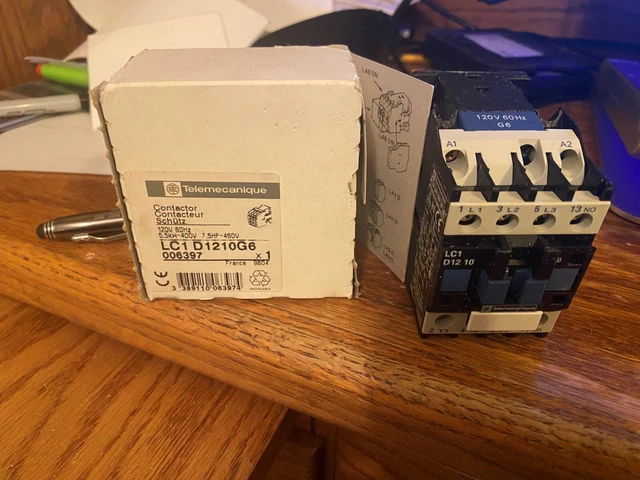 Telemecanique LC1D1210-G6 Contactor 3P 3PH 25A 600V 10HP (BS-83)