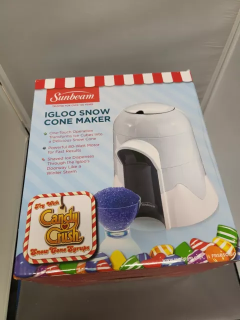 Sunbeam Igloo Ice Shaver Snow Cone Maker Pink FRSBSCIGO-PNK User Manual