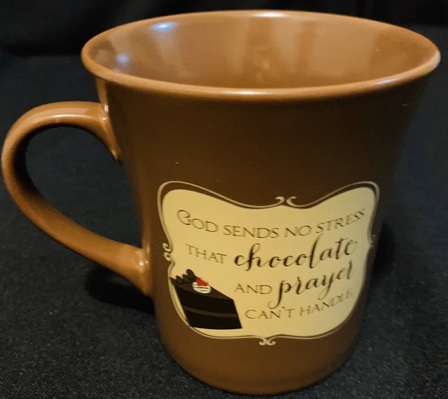ABBEY PRESS BROWN Ceramic Chocolate Mug Cake Coffee Cup - God Sends  Chocolate $8.95 - PicClick