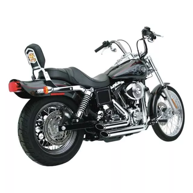 Vance & Hines Shortshots Staggered Chrome for Harley-Davidson Dyna 91-05