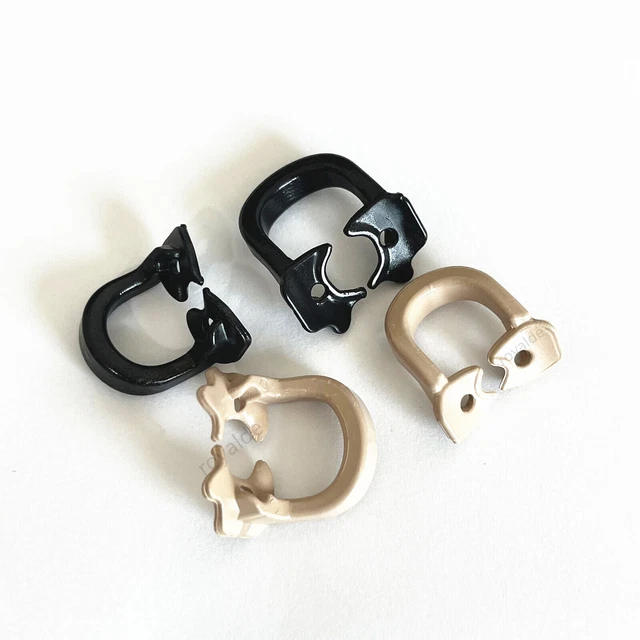 4 Pcs Rubber Dam Clamp Holder Dental Barrier Clips Soft Resin Fit Kerr Style