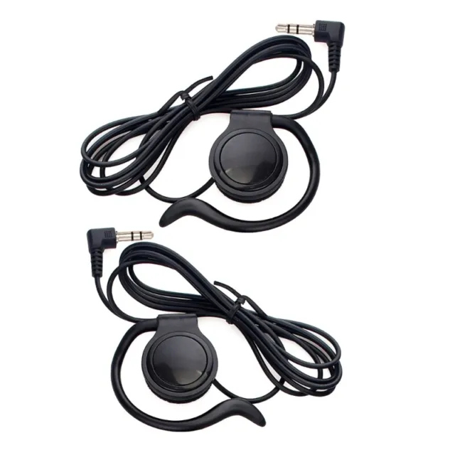 G-shape Soft Ear Hook Earpiece Headset 3.5mm Jack Ear Hook Listen Only Earpiece