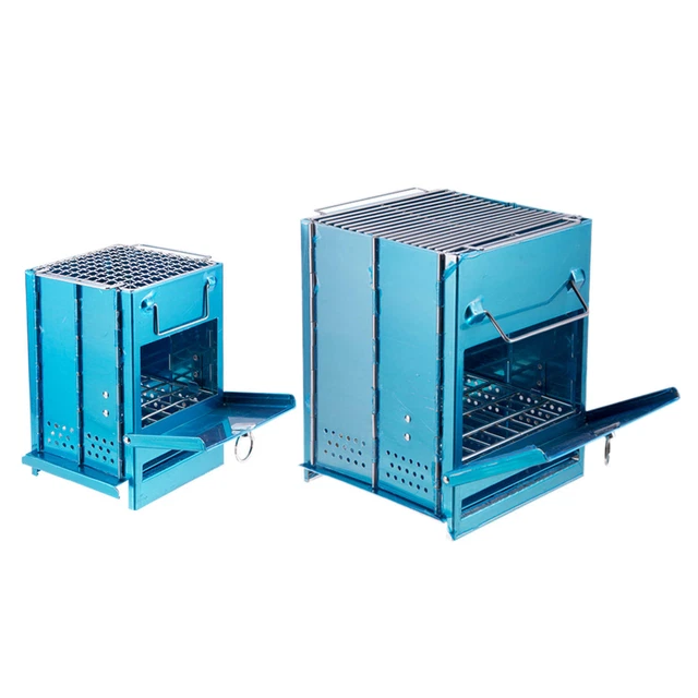 WOOD BURNING STOVE BBQ Grill Charcoal Roast Burner Camping Hiking