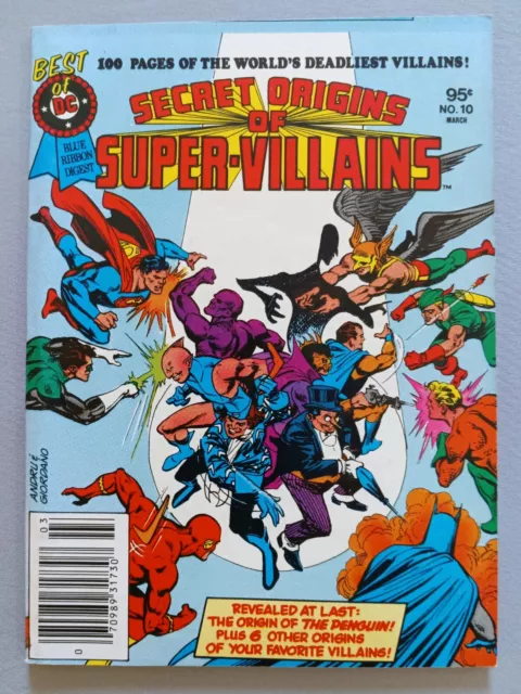 Best Of Dc Blue Ribbon Digest #10, Secret Origins Of Super Villains, Fn-Vf, 1980