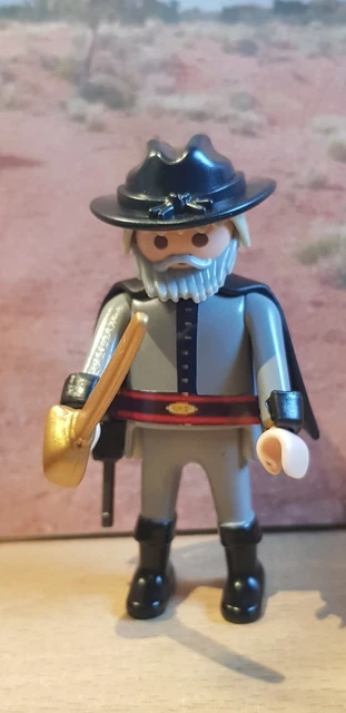 PLAYMOBIL WESTERN OFFICIER nordiste pour cowboy saloon fort shériff