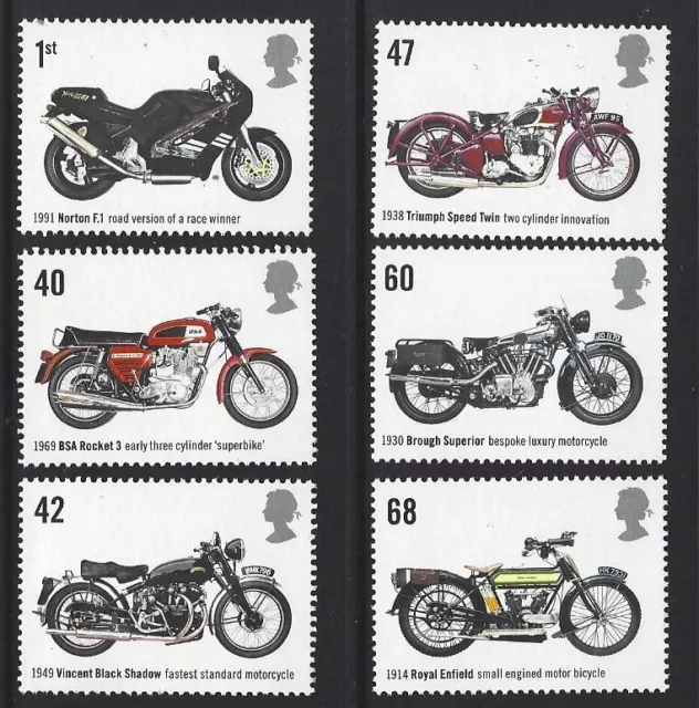 Great Britain 2005 Motorbikes Set Of 6 Unmounted Mint. Mnh