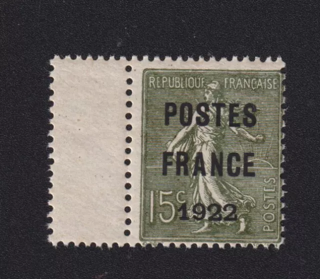 Timbre France Préoblitéré N° 37 préo 37 15 c Semeuse Poste France 1922 LUXE 0102