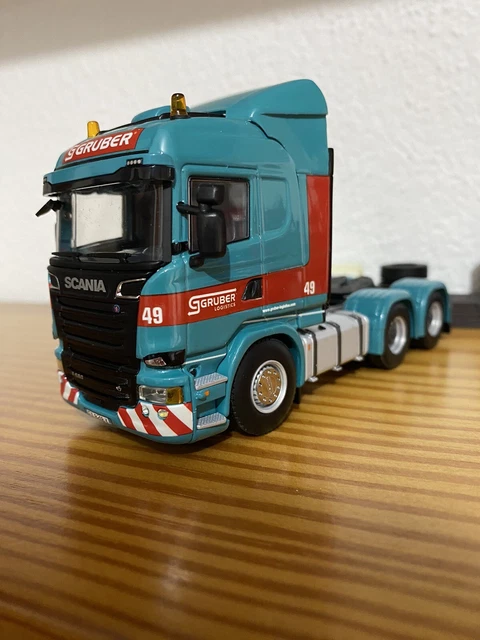 1:50 WSI MODELS SCANIA R V8 6x4 TRACTOR HEAD GRUBER LOGISTICS EUR 96,00 ...