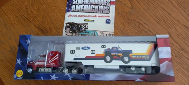 CAMION SEMI-REMORQUE AMERICAIN - Ford Aeromax Nsc / Altaya, 1/43 EUR 31