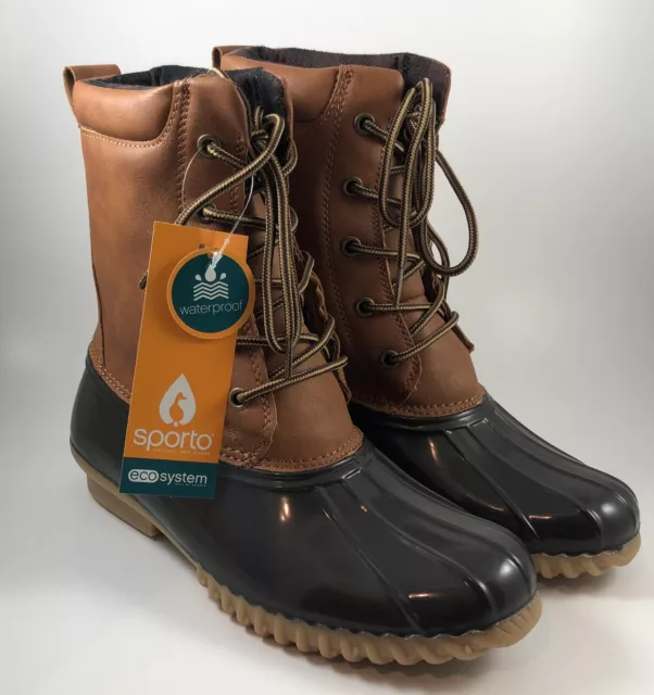 DUCK BOOTS JANDS Brown And Tan Womens Size 7 11.41 PicClick UK