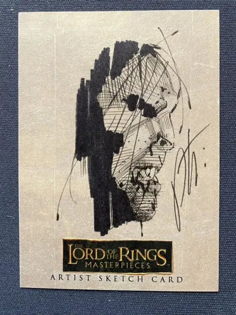 Lord of the Rings Masterpieces ORC Robert Teranishi Artist Sketch Card 1/1 Topps