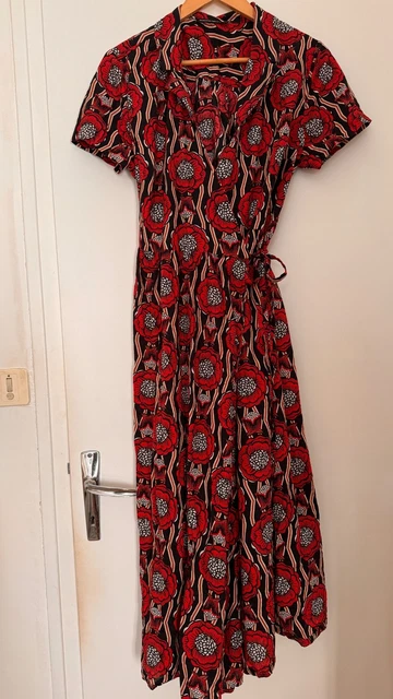 SUPERBE ROBE longue porte feuille MONOPRIX FEMME taille 46 et ses