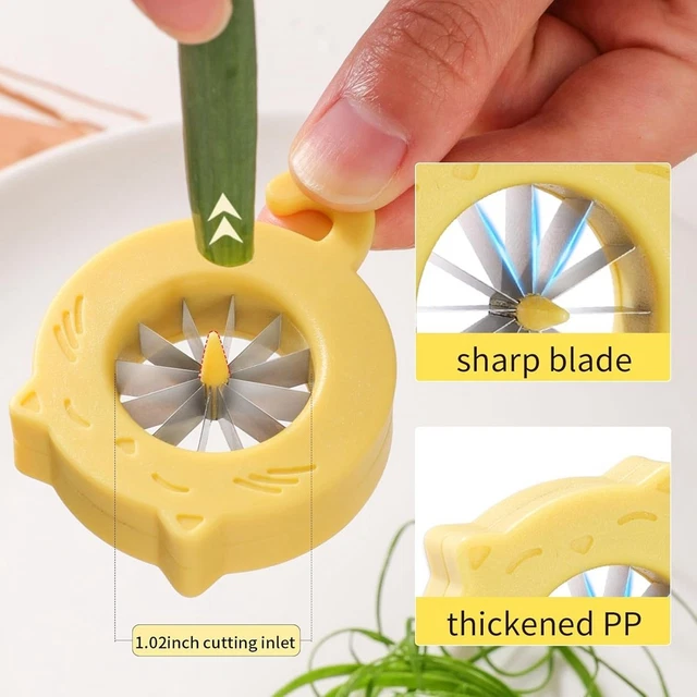 Scarllion GREEN ONION SLICER Scallion 12 Blades Stainless Steel Green Onion 9325 ...