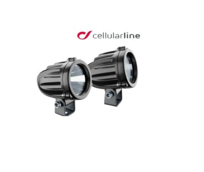 Kit Fari Supplementari Led Faretti Fendinebbia Universali Moto Enduro Cellularline MF3124 