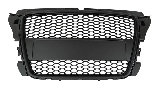 POUR AUDI A3 S3 RS3 8P 8PA Calandre Grille Noir Nid D'abeilles Sans Sigle 08-13 EUR 112,70 - FR