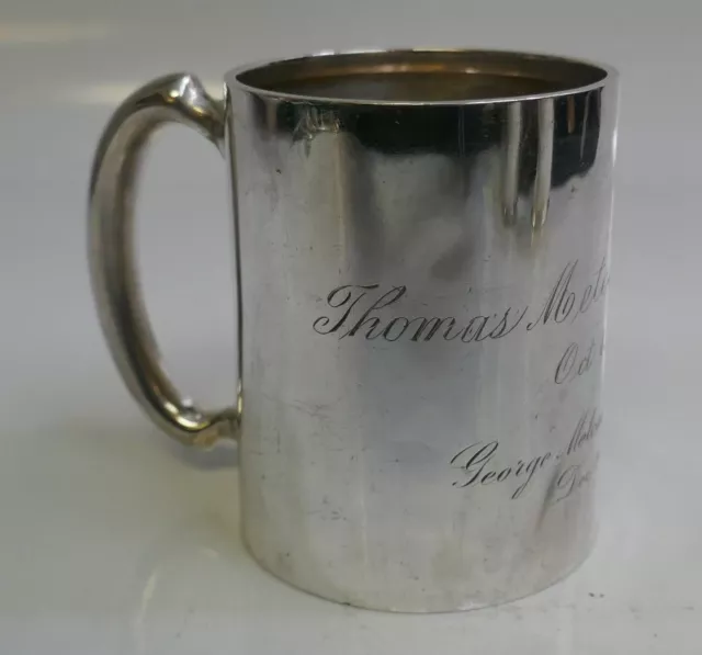 Antique Shreve & Crump & Low Sterling Silver Mug