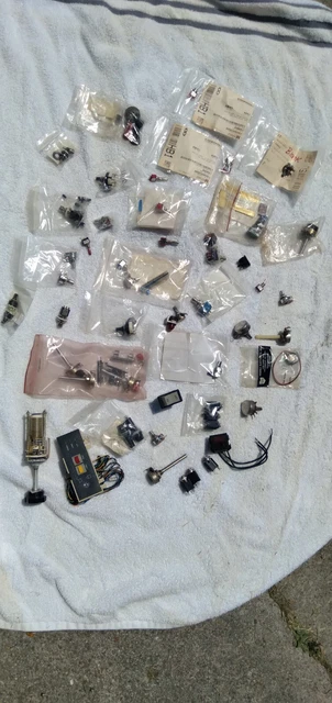 LARGE Lot ON/OFF PUSH PULL TURN TOGGLE THROW SWITCHES RADIO ELECTRONIC PARTS