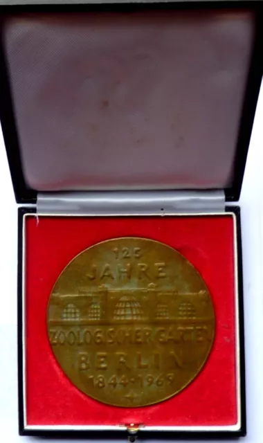 125 Jahre Zoologischer Garten Berlin - Große Bronze Medaille in 70mm & 110 Gramm
