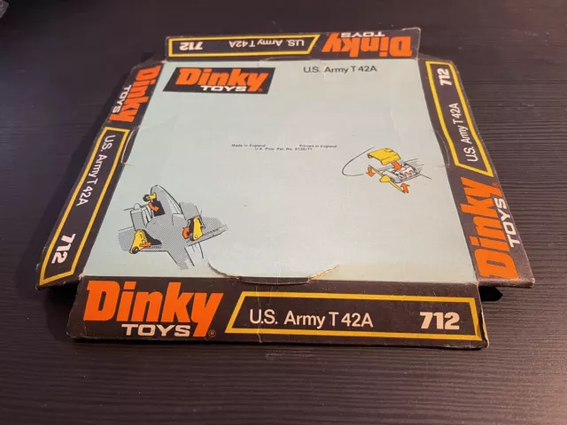 OVP für Dinky Toys GB 712 Avion US Army T 42A  NUR Verpackung!