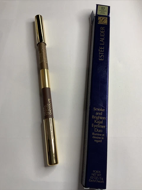 ESTEE LAUDER Smoke and Brighten Kajal Eyeliner Duo Schokolade/Reiche Bronze - Neu