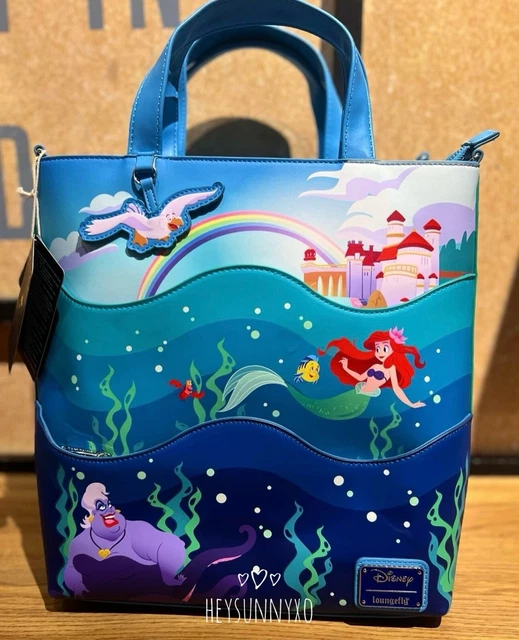 LOUNGEFLY DISNEY THE Little Mermaid 35th Anniversary Ocean Scene GITD
